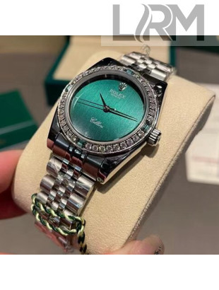Rolex Datejust Women's Watch Green/Silver 2021
